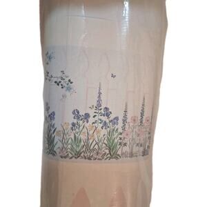 Vintage Designer Stensils Plastic Garden Flowers Scene Mural New